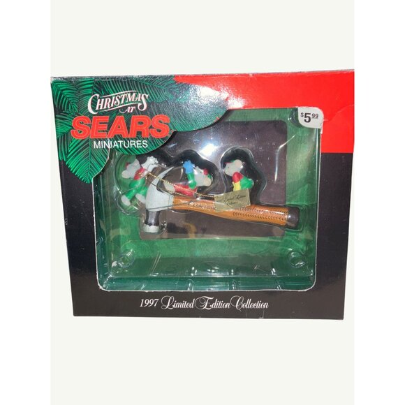 Craftsman Christmas Hammer Ornament 1997 Limited Edition Sears Miniatures Collec - Picture 1 of 11